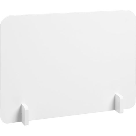 Séparateur de Bureau - Brise-Vue pour Bureaux d'étudiants - Panneaux de séparation de Table - Panneau privé de Bureau - Protection Contre Les fuites - Blanc Acrylique (1/5)