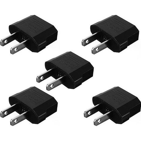 5X Adaptateur Secteur Prise Voyage Commutateur Converter plug EURO FR Vers USA