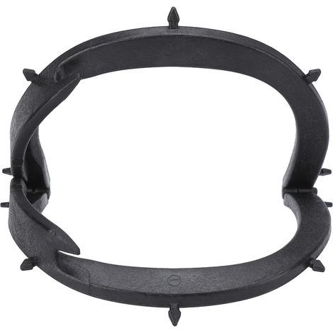 Cadre de digue dentaire pliable en plastique noir professionnel, accessoire pour les interventions dentaires. (1/5)
