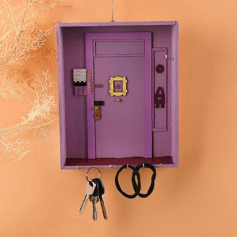 Support de porte en bois, idéal pour les murs, les couloirs, la maison et les bureaux. (1/4)