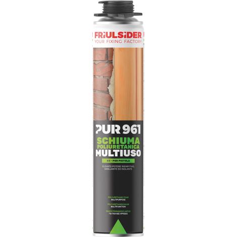 Friulsider schiuma poliuretanica pur 961 multiuso pistola ml. 750 (12 pezzi) - Friulsider