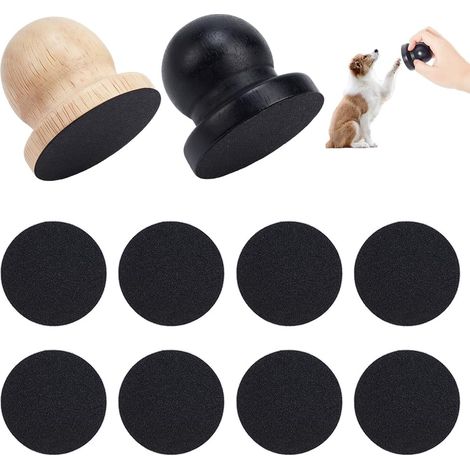 2 Couleurs Lime À Ongles En Bois pour Chien Avec 8 Disques De Papier De Verre Remplaçables Set D'Outils D'Entretien Des Ongles Pour Animaux Forme Ronde Planche De Toilettage Griffes Chat (1/4)