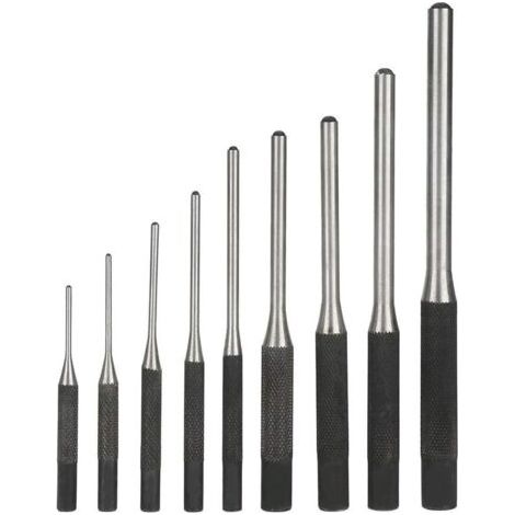 Ahlsen 9-teiliges professionelles, robustes Stahlstift-Austreiber-Set, Handwerkzeug für den Maschinenbau (1/5)