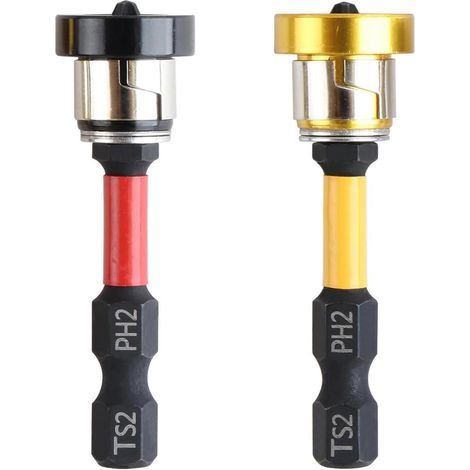 Magnetbohrer mit Tiefenbegrenzer für Gipskarton und Trennwände PH2 50 mm 1/4" Schaft, 2er-Pack (1/5)