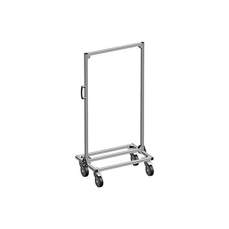 kaiserkraft Carrello in alluminio per cassettine due lati