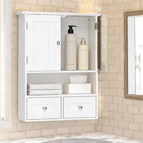 Meuble de salle de bain blanco en MDF 50,8 x 17,8 x 66 cm (1/5)