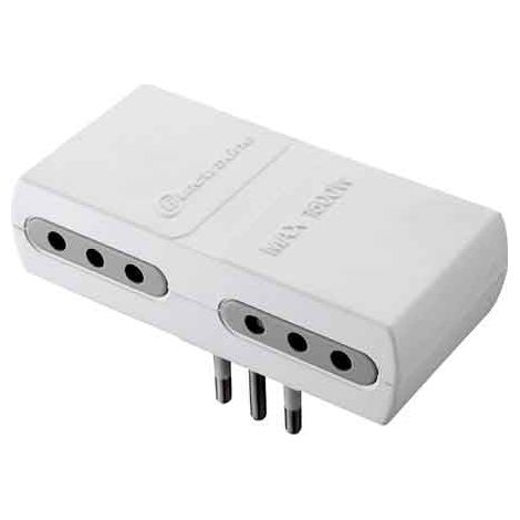 ADAPTATEUR QUADRUPLE 10A 2P+T prise 10A 2P+T