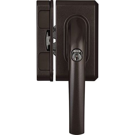 ABUS Fenstergriff-Zusatzsicherung FO500N B braun gleichschl. AL0125 (1/5)