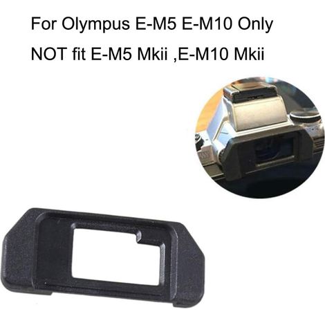 Ocular para visor Olympus Om-D E-M10 Mark I/E-M5 Mark I, plateado/negro, EP-10 EM5 EM10 MarkI (paquete de 2)