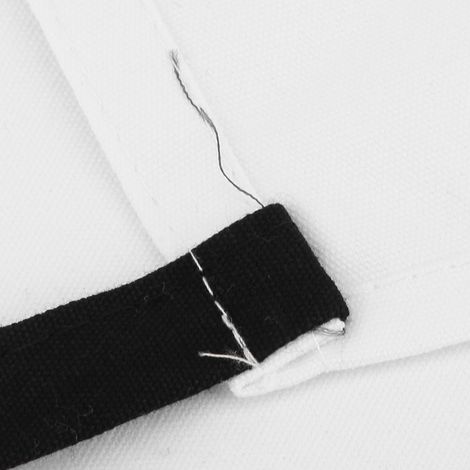 Tablier de cuisine blanc anti-taches doré pour cuisson pâtisserie, tablier de serveur pour maison café, résistant aux éclaboussures (1/5)