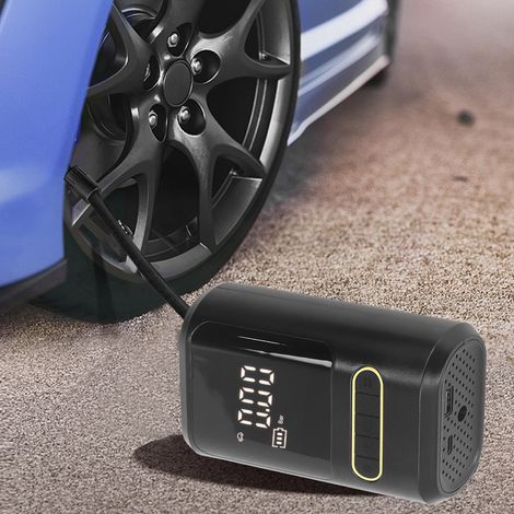 Pompe à pneus portable ATJ-8466 pour vélos et voitures électriques, gonfleur sans fil portable 7,4 V, double alimentation (1/5)
