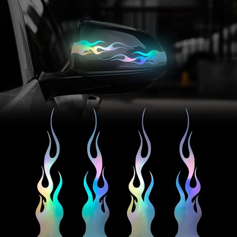 CCYKXA Set of 4 reflective vinyl stickers, 15 cm, for golf carts, off-road vehicles, motorcycles, bicycles, skateboards, laptops, universal decoration (Gradient) (1/5)