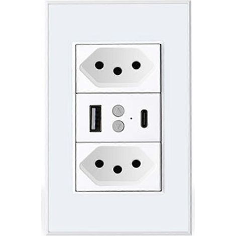 Tuya Zigbee Smart-Stecker Brasilien 10A, Europäischer Stecker (siehe Foto) (1/5)