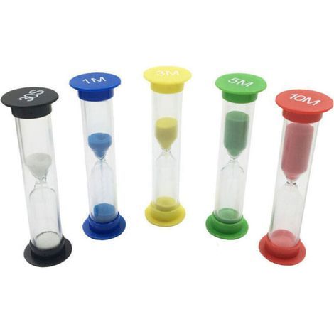 Solution élégante pour mesurer le temps, minuteur en forme de sablier, décoration colorée en PVC durable, convient pour la cuisine, les jeux, le sport, la gestion du temps en classe, etc. (1/5)