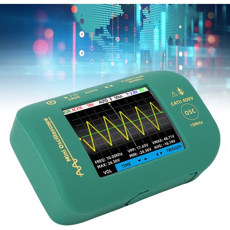 Oscilloscope numérique portable avec écran TFT de 2,8 pouces, bande passante de 10 MHz, échantillonnage haute précision de 48 MSa/s. (1/5)