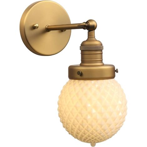 Indoor Wall Sconce, Vintage Bathroom Wall Lamp (1/5)