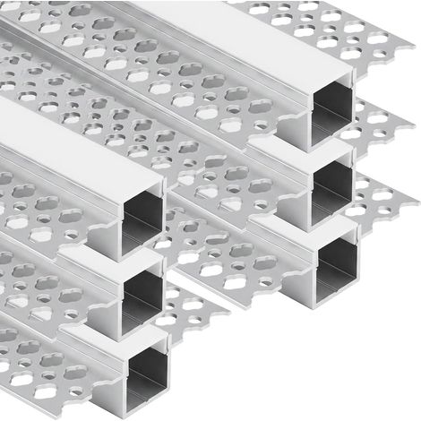 Lot de 6 profilés LED en aluminium pour bandes de 12 mm (1/5)