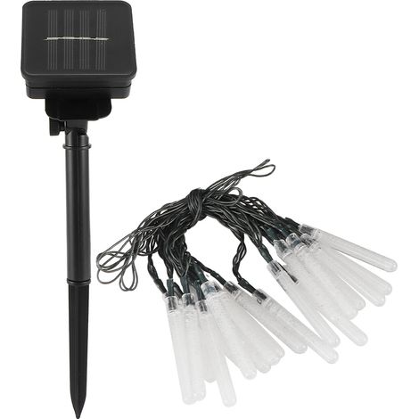 Kit de guirlande lumineuse solaire de Noël pour la maison, le jardin, les mariages et les fêtes (bleu) (1/5)