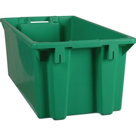 Caja apilable-nido verde l800 x l400 x h300 mm de gerbable