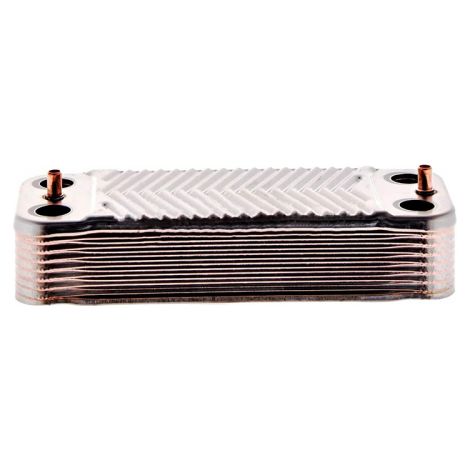 Intercambiador de 16 Placas para Calderas Saunier Duval  Código 05733000  Alta Eficiencia Térmica para 34kW de Potencia