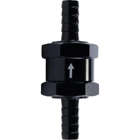 Clapet anti-retour de carburant universel en alliage d'aluminium, 8 mm, noir, pour voiture, bateau, essence, diesel, huile (1/5)