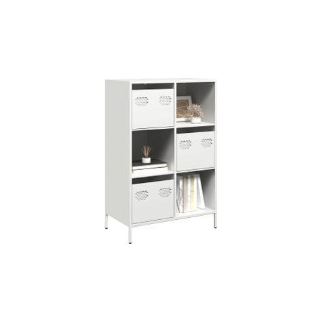 Buffet haut blanc 68x39x103,5 acier (1/5)