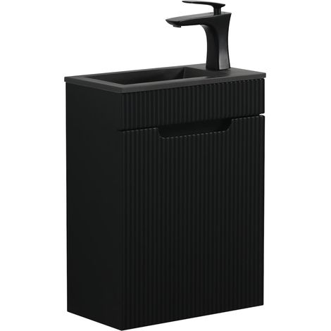 Badplaats Mueble de baño Thermis 40 x 22 cm - Negro - Mueble con
