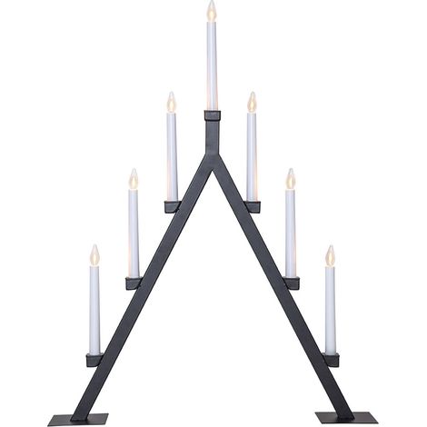 Kerzenleuchter Oliver Metall 7-flammig E10 schwarz H 75cm B 60cm
