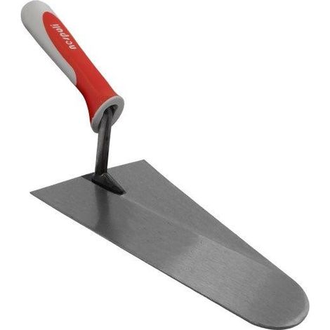 CAZZUOLA LEGGERA PUNTA TONDA STRETTA MANICO GOMMA MIS. 20