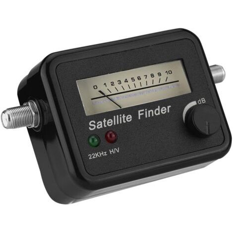 Détecteur de satellite, détecteur de signal satellite numérique avec fond noir et blanc Sat Finder TV récepteur de signal satellite localisateurs professionnels 13 à 18 V DC 9502 (1/5)