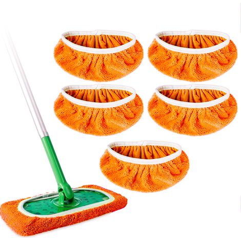 Compatibile con il mocio Swiffer - Confezione da 5 - Arancione, 25,4 x 11,5 cm (per mocio Swiffer)