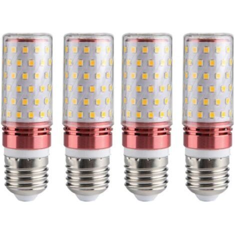 PA Lot de 4 ampoules LED E1412 W 220 V, douilles pour lampe de table, lustre, éclairage d'urgence domestique, blanc naturel (1/4)