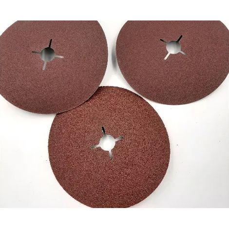 DISCO ABRASIVO FLESSIBILE SU FIBRA D.180 mm GRANA 120