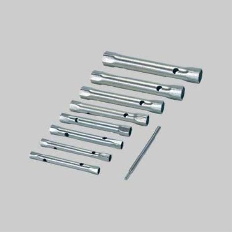 Serie chiavi a tubo doppia 6 pezzi - mm 8x9÷16-17