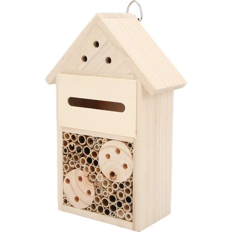 La maison en bois pour abeilles attire plus d'insectes pollinisateurs, hôtels pour abeilles, papillons, coccinelles (1/5)