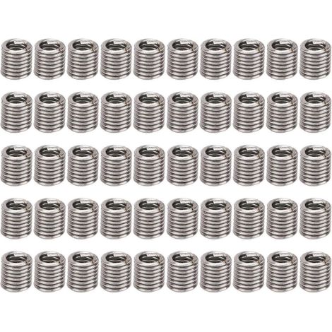 Kit de réparation de 50 inserts filetés en acier inoxydable pour trous de vis (unités américaines 5-40) (1/4)
