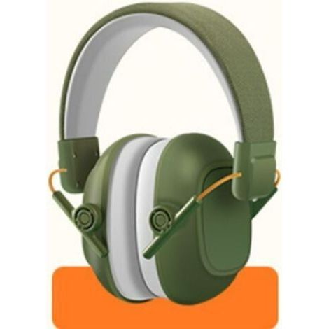 (Vert)Casque Anti-Bruit : protection auditive pour enfants jusqu'à 16 ans - Confortable, réglable et ajustable - Prévient les troubles auditifs - Robuste et facile à ranger (1/5)