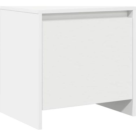 Maison Exclusive - Mesita de noche madera de ingeniería blanco 45 (1/5)