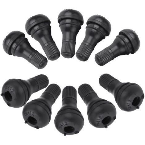 Aufsteckbarer Ventilschaft, 36 mm lang, aus Metall und ozonbeständigem Gummi, für Gartengeräte und Quads.