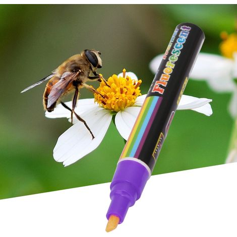 Marqueur pour reines abeilles, stylo peinture plastique de haute qualité, outil apicole, 8 couleurs (Violet) (1/5)