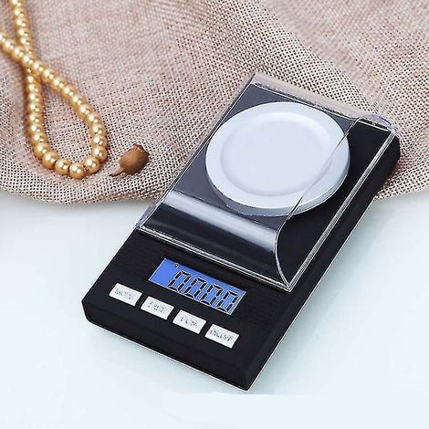 Balance électronique numérique portable mini balance professionnelle de précision 0,001 g, poids d'étalonnage 50 g, pince à épiler (50 g 0,001 g) Ns2-AquaForge (1/3)