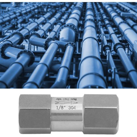 Clapet anti-retour hexagonal fendu en acier inoxydable 304, haute résistance à la température et à la pression (1/8 po BSPP) (1/5)
