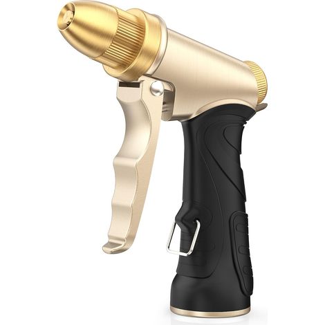 Ugello per tubo da giardino migliorato, in metallo resistente, ad alta pressione e regolabile (1/5)