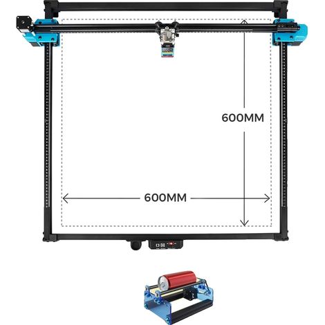 Graveur Laser CNC, Haute Précision, 600x600mm, Capacité de Découpe Polyvalente, Paquet 4, 80W TTS-10, UE (1/2)