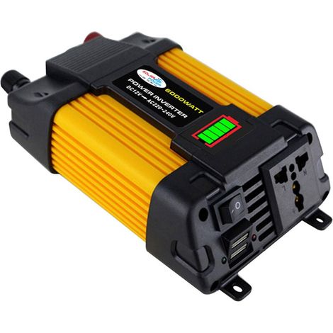 Convertisseur De Courant Continu En Courant Alternatif - 12 V DC Vers 220 V AC 500 W Avec Affichage LCD (1/4)