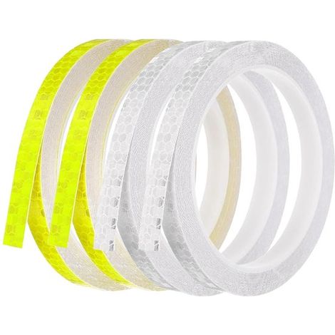 4 piezas, Pegatinas, PVC, Rojo, blanco, azul, verde hierba, 8001cm, Pegatinas luminosas, motocicletas, patinetes, scooters, todo tipo de cascos (1/5)
