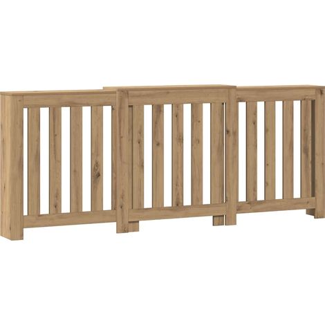 vidaXL Copertura Termosifone Rovere Artigianale 205x21,5x83,5 cm Legno