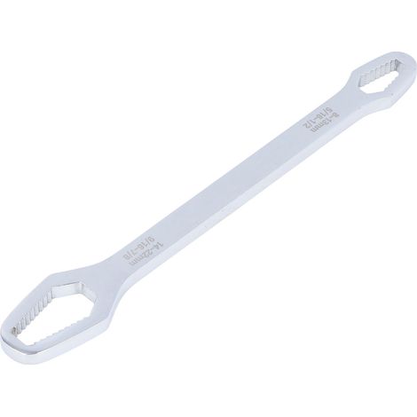 Clé à molette multifonctionnelle universelle à double extrémité 8-22 mm pour la maintenance et les réparations (argent) (1/5)