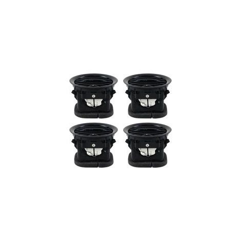 Quattro kit di prese d'aria ad alte prestazioni per Opel Adam/Corsa D 2007-2015, neri, resistenti, esteticamente gradevoli, per una migliore dissipazione del calore e ventilazione 2201099-Crezuo