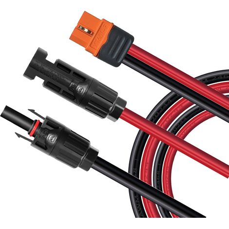 1 Câble Solaire XT60i-F 12AWG Connecteur Panneau Étanche IP68 Pour Générateur Portable